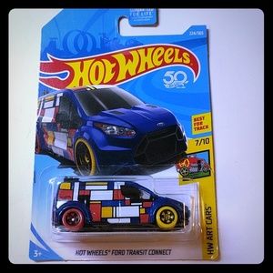 Hot Wheels Ford Transit Connect Blue